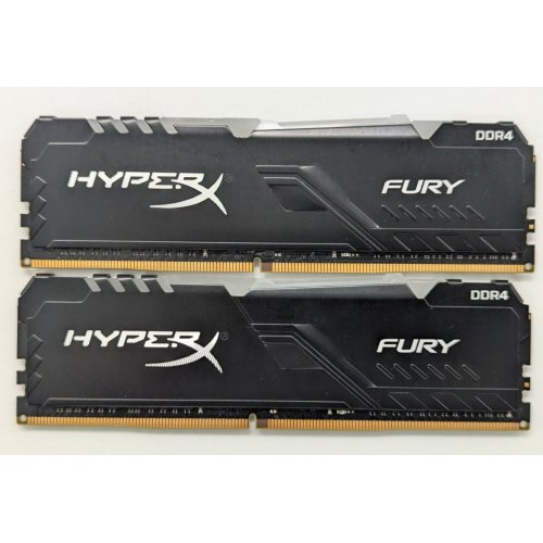 Озу HyperX DDR4 32GB (2x16GB) 3466Mhz Fury RGB (HX434C16FB3AK2/32) (Восстановлено продавцом, 827906) купить в Украине: Киев, Днепр, Харьков, Одесса  | Проверка совместимости, низкая цена, отзывы, характеристики от TELEMART фото