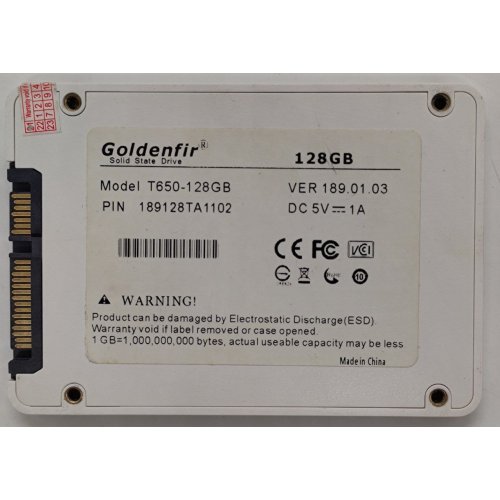 Ssd-диск Goldenfir T650 120GB 2.5" (T650-128GB) (Восстановлено продавцом, 827910) купить в Украине: Киев, Днепр, Харьков, Одесса  | Проверка совместимости, низкая цена, отзывы, характеристики от TELEMART фото