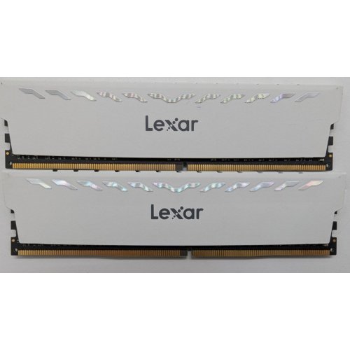 Озп Lexar DDR4 32GB (2x16GB) 3600Mhz Thor White (LD4BU016G-R3600GDWG) (Відновлено продавцем, 828114) купити в Україні: Київ, Львів, Хмельницький, Тернопіль, Івано-Франківськ | Перевірка сумісності, низька ціна, відгуки, характеристики від TELEMART фото