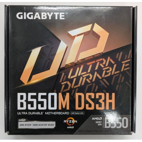 Материнская плата Gigabyte B550M DS3H (sAM4, AMD B550) (Восстановлено продавцом, 828116) купить в Украине: Киев, Днепр, Харьков, Одесса  | Проверка совместимости, низкая цена, отзывы, характеристики от TELEMART фото