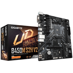 Материнська плата Gigabyte B450M S2H V2 (sAM4, AMD B450) (Відновлено продавцем, 828175)