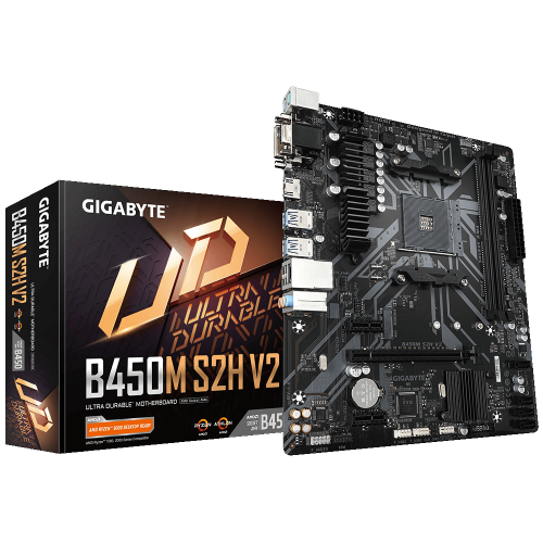 Материнська плата Gigabyte B450M S2H V2 (sAM4, AMD B450) (Відновлено продавцем, 828175) купити в Україні: Київ, Львів, Хмельницький, Тернопіль, Івано-Франківськ | Перевірка сумісності, низька ціна, відгуки, характеристики від TELEMART фото