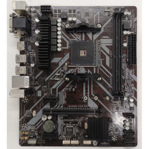 Материнська плата Gigabyte B450M S2H V2 (sAM4, AMD B450) (Відновлено продавцем, 828175) купити в Україні: Київ, Львів, Хмельницький, Тернопіль, Івано-Франківськ | Перевірка сумісності, низька ціна, відгуки, характеристики від TELEMART фото