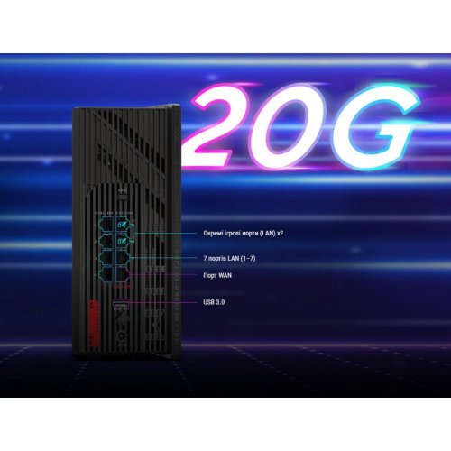 Уценка wi-fi роутер Asus GS-BE18000 (Следы использования, 828238) купить в Украине: Киев, Днепр, Харьков, Одесса  | Низкая цена, отзывы, характеристики от TELEMART фото