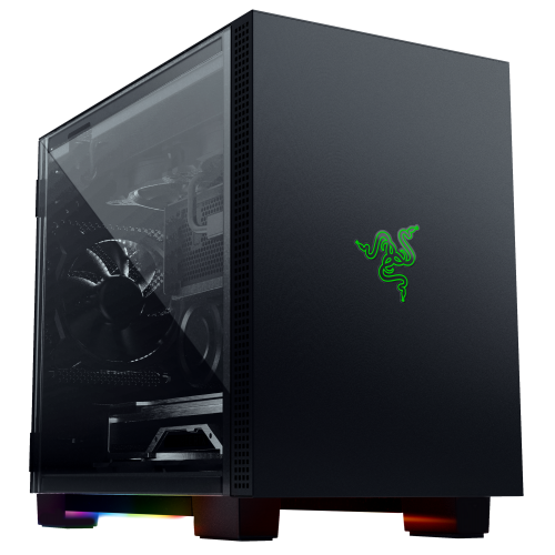 Корпус Razer Tomahawk Mini-ITX Tempered Glass без БП (RC21-01400100-R3M1) Black (Відновлено продавцем, 828245) купити в Україні: Київ, Львів, Хмельницький, Тернопіль, Івано-Франківськ | Перевірка сумісності, низька ціна, відгуки, характеристики від TELEMART фото