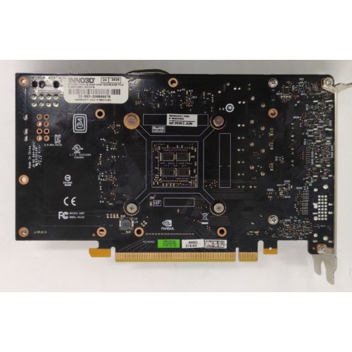Видеокарта Inno3D GeForce GTX 1660 Twin X2 6144MB (N16602-06D5-1521VA15) (Восстановлено продавцом, 828281) купить в Украине: Киев, Днепр, Харьков, Одесса  | Проверка совместимости, низкая цена, отзывы, характеристики от TELEMART фото