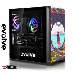 Компьютер EVOLVE SpecialPart Samurai v3 (EVSP-Sv3R7700N5070-D532S1TBK) Black / AMD Ryzen 7 7700 (3.8-5.3), 8 ядер / RTX 5070 / 32 ГБ (DDR5) / 1024 ГБ (SSD)