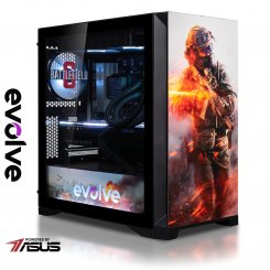 Компьютер EVOLVE SpecialPart Battlefield PC (EVSP-BTTFPR7700N507-D532S1TBK) Black / AMD Ryzen 7 7700 (3.8-5.3), 8 ядер / RTX 5070 / 32 ГБ (DDR5) / 1024 ГБ (SSD)