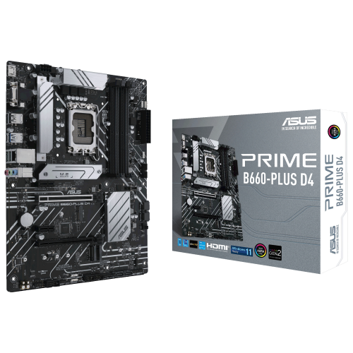 Материнська плата Asus PRIME B660-PLUS D4 (s1700, Intel B660) (Відновлено продавцем, 828332) купити в Україні: Київ, Львів, Хмельницький, Тернопіль, Івано-Франківськ | Перевірка сумісності, низька ціна, відгуки, характеристики від TELEMART фото