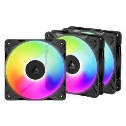 Набір кулерів для корпусу Arctic P12 Pro Reverse A-RGB (3-Fan Pack) (ACFAN00333A) Black