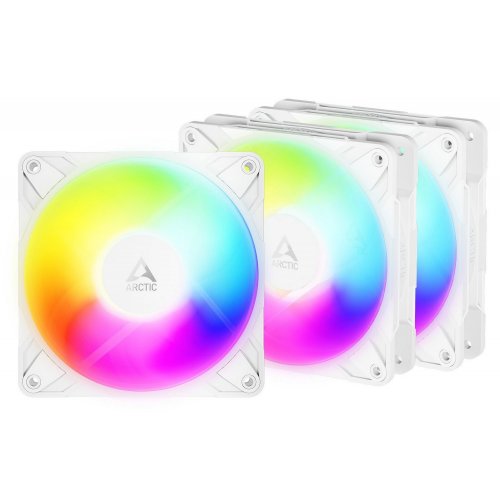 Набір кулерів для корпусу Arctic P12 Pro Reverse A-RGB (3-Fan Pack) (ACFAN00334A) White купити в Україні: Київ, Львів, Хмельницький, Тернопіль, Івано-Франківськ | Перевірка сумісності, низька ціна, відгуки, характеристики від TELEMART фото