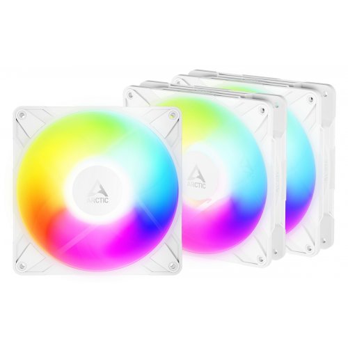 Набор кулеров для корпуса Arctic P14 Pro Reverse A-RGB (3-Fan Pack) (ACFAN00328A) White купить в Украине: Киев, Днепр, Харьков, Одесса  | Проверка совместимости, низкая цена, отзывы, характеристики от TELEMART фото