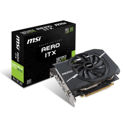 Видеокарта MSI Geforce GTX 1070 AERO ITX OC 8192MB (GTX 1070 AERO ITX 8G OC) (Восстановлено продавцом, 828593)