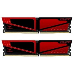 Озп Team DDR4 32GB (2x16GB) 2400Mhz T-Force Vulcan Red (TLRED432G2400HC15BDC01) (Відновлено продавцем, 828600)