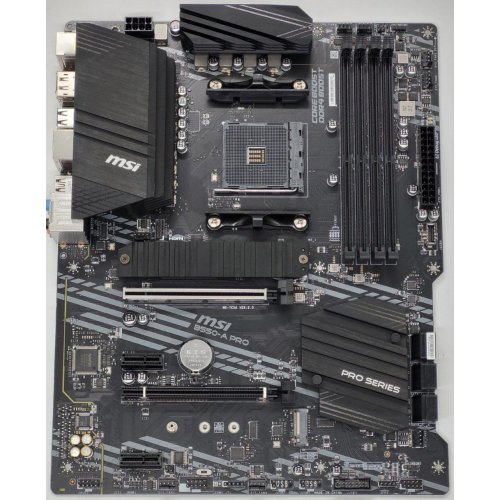 Материнська плата MSI B550-A PRO (sAM4, AMD B550) (Відновлено продавцем, 828614) купити в Україні: Київ, Львів, Хмельницький, Тернопіль, Івано-Франківськ | Перевірка сумісності, низька ціна, відгуки, характеристики від TELEMART фото