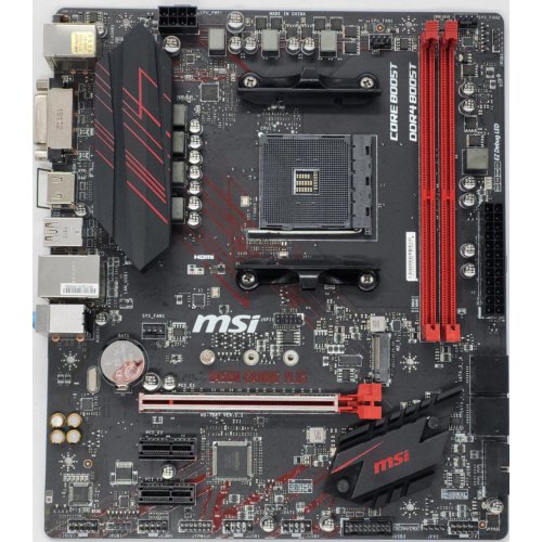 Материнская плата MSI B450M GAMING PLUS (sAM4, AMD B450) (Восстановлено продавцом, 828615) купить в Украине: Киев, Днепр, Харьков, Одесса  | Проверка совместимости, низкая цена, отзывы, характеристики от TELEMART фото