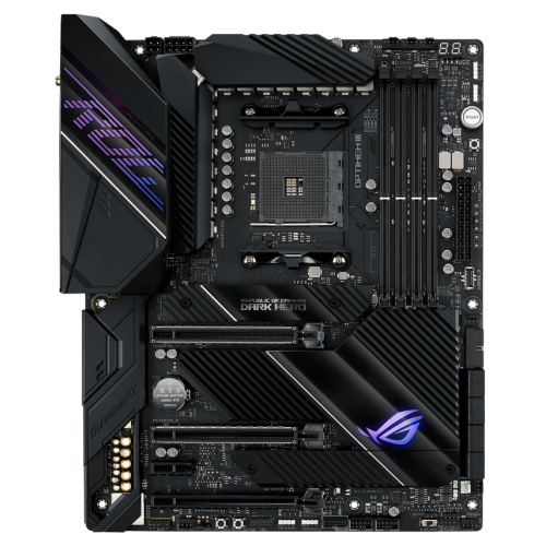 Материнская плата Asus ROG CROSSHAIR VIII DARK HERO (sAM4, AMD X570) (Восстановлено продавцом, 828617) купить в Украине: Киев, Днепр, Харьков, Одесса  | Проверка совместимости, низкая цена, отзывы, характеристики от TELEMART фото