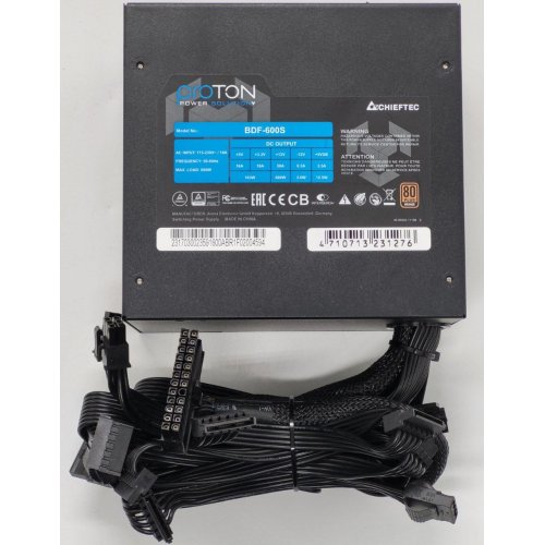 Блок живлення CHIEFTEC Proton 600W (BDF-600S) (Відновлено продавцем, 828618) купити в Україні: Київ, Львів, Хмельницький, Тернопіль, Івано-Франківськ | Перевірка сумісності, низька ціна, відгуки, характеристики від TELEMART фото