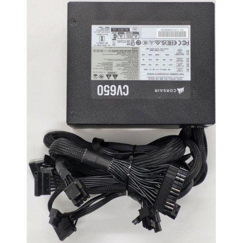 Блок живлення Corsair CV650 650W (CP-9020236-EU) (Відновлено продавцем, 828621) купити в Україні: Київ, Львів, Хмельницький, Тернопіль, Івано-Франківськ | Перевірка сумісності, низька ціна, відгуки, характеристики від TELEMART фото