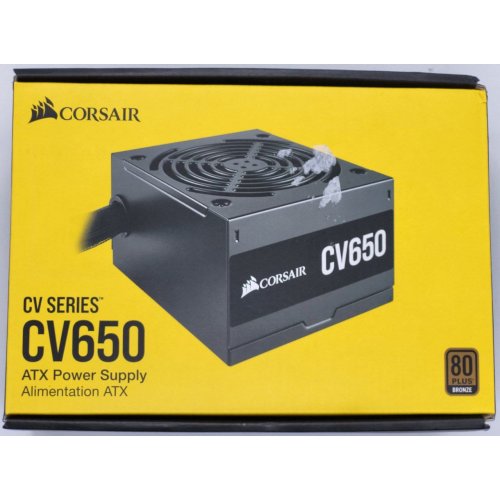 Блок живлення Corsair CV650 650W (CP-9020236-EU) (Відновлено продавцем, 828621) купити в Україні: Київ, Львів, Хмельницький, Тернопіль, Івано-Франківськ | Перевірка сумісності, низька ціна, відгуки, характеристики від TELEMART фото