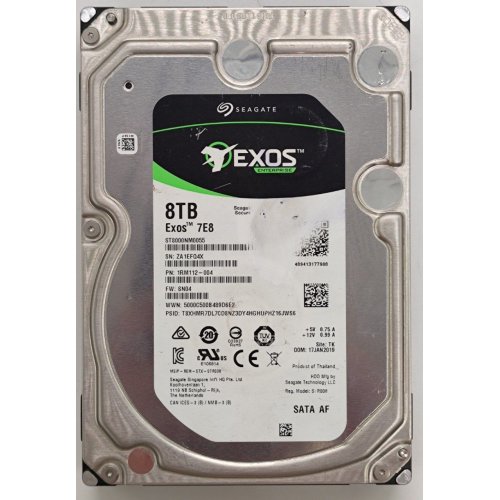 Жесткий диск Seagate Enterprise Capacity 8TB 256MB 7200RPM 3.5" (ST8000NM0055) (Восстановлено продавцом, 828678) купить в Украине: Киев, Днепр, Харьков, Одесса  | Проверка совместимости, низкая цена, отзывы, характеристики от TELEMART фото