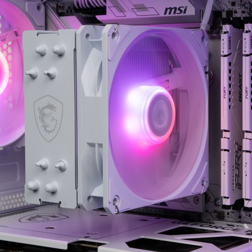 Компьютер Dragon Lucky Gold Powered_by MSI (RTX 5060 + R5 7500F-WH) White купить в Украине: Киев, Днепр, Харьков, Одесса  | Низкая цена, отзывы, характеристики от TELEMART фото