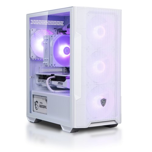 Комп'ютер Dragon Lucky Snow Powered_by MSI (RTX 5060TI + R5 7500F-WH) White купити в Україні: Київ, Львів, Хмельницький, Тернопіль, Івано-Франківськ | Низька ціна, відгуки, характеристики від TELEMART фото