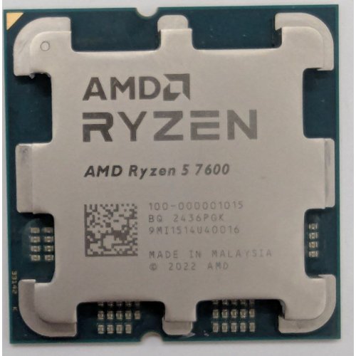 Процессор AMD Ryzen 5 7600 3.8(5.1)GHz 32MB sAM5 Tray (100-000001015) (Восстановлено продавцом, 828787) купить в Украине: Киев, Днепр, Харьков, Одесса  | Проверка совместимости, низкая цена, отзывы, характеристики от TELEMART фото