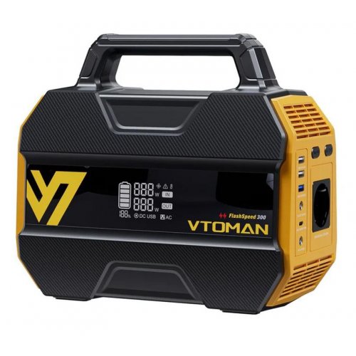 Зарядная станция Vtoman FlashSpeed 300 300W 230Wh купить в Украине: Киев, Днепр, Харьков, Одесса  | Низкая цена, отзывы, характеристики от TELEMART фото