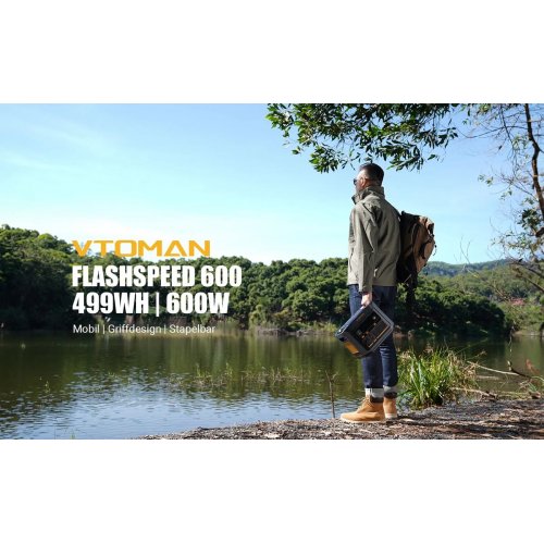 Зарядная станция Vtoman FlashSpeed 600 600W 499Wh купить в Украине: Киев, Днепр, Харьков, Одесса  | Низкая цена, отзывы, характеристики от TELEMART фото