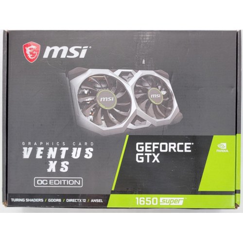 Видеокарта MSI GeForce GTX 1650 SUPER VENTUS XS OC 4096MB (GTX 1650 SUPER VENTUS XS OC) (Восстановлено продавцом, 828807) купить в Украине: Киев, Днепр, Харьков, Одесса  | Проверка совместимости, низкая цена, отзывы, характеристики от TELEMART фото