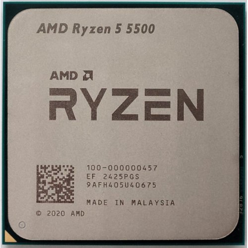 Процесор AMD Ryzen 5 5500 3.6(4.2)GHz 16MB sAM4 Tray (100-000000457) (Відновлено продавцем, 828820) купити в Україні: Київ, Львів, Хмельницький, Тернопіль, Івано-Франківськ | Перевірка сумісності, низька ціна, відгуки, характеристики від TELEMART фото