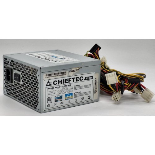 Блок питания CHIEFTEC A-80 550W (CTG-550-80P) (Восстановлено продавцом, 828830) купить в Украине: Киев, Днепр, Харьков, Одесса  | Проверка совместимости, низкая цена, отзывы, характеристики от TELEMART фото
