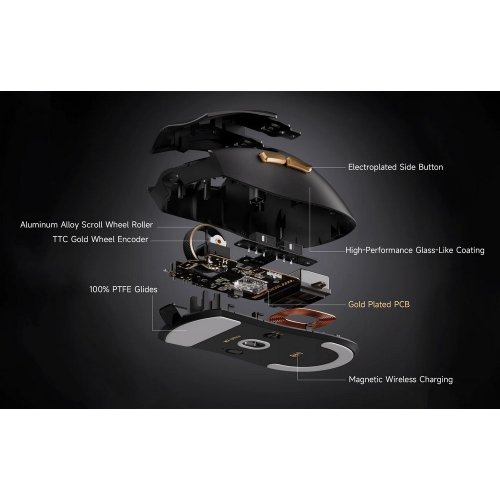 Уценка мышка MCHOSE K7 Ultra Wireless (MC-K7-5) Black (Вскрытая упаковка, 829016) купить в Украине: Киев, Днепр, Харьков, Одесса  | Низкая цена, отзывы, характеристики от TELEMART фото