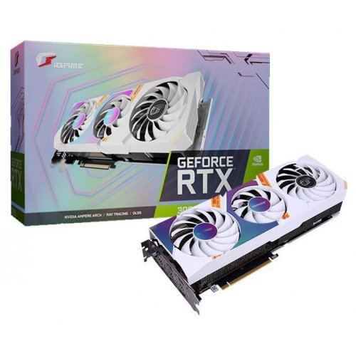 Відеокарта COLORFUL iGame GeForce RTX 3070 Ultra W OC-V 8192MB (iGame GeForce RTX 3070 Ultra W OC-V) (Відновлено продавцем, 829023) купити в Україні: Київ, Львів, Хмельницький, Тернопіль, Івано-Франківськ | Перевірка сумісності, низька ціна, відгуки, характеристики від TELEMART фото