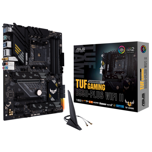 Материнская плата Asus TUF GAMING B550-PLUS II WIFI (sAM4, B550) (Восстановлено продавцом, 829030) купить в Украине: Киев, Днепр, Харьков, Одесса  | Проверка совместимости, низкая цена, отзывы, характеристики от TELEMART фото