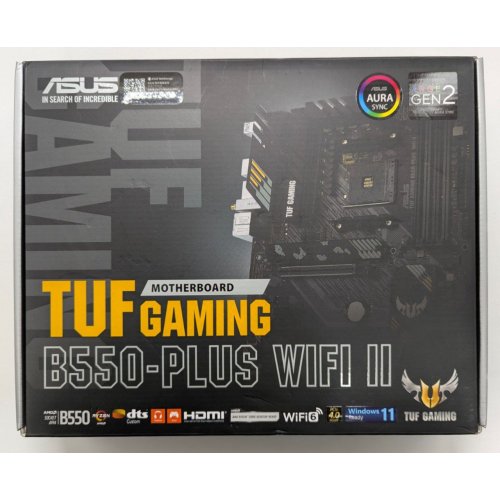 Материнская плата Asus TUF GAMING B550-PLUS II WIFI (sAM4, B550) (Восстановлено продавцом, 829030) купить в Украине: Киев, Днепр, Харьков, Одесса  | Проверка совместимости, низкая цена, отзывы, характеристики от TELEMART фото