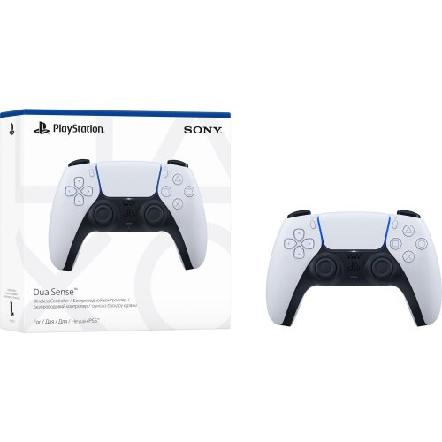 Уценка игровой манипулятор Sony DualSense for PS5 (9399902) White (Вскрытая упаковка, 829041) купить в Украине: Киев, Днепр, Харьков, Одесса  | Низкая цена, отзывы, характеристики от TELEMART фото