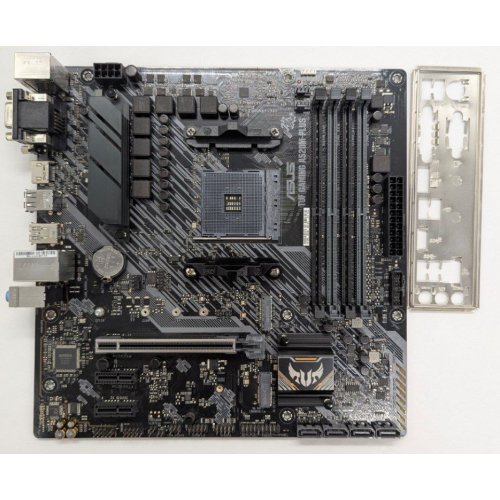 Материнская плата Asus TUF GAMING A520M-PLUS (sAM4, AMD A520) (Восстановлено продавцом, 829061) купить в Украине: Киев, Днепр, Харьков, Одесса  | Проверка совместимости, низкая цена, отзывы, характеристики от TELEMART фото
