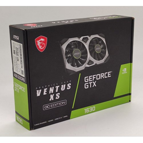 Відеокарта MSI GeForce GTX 1630 VENTUS XS OC 4096MB (GTX 1630 VENTUS XS 4G OC) (Відновлено продавцем, 829063) купити в Україні: Київ, Львів, Хмельницький, Тернопіль, Івано-Франківськ | Перевірка сумісності, низька ціна, відгуки, характеристики від TELEMART фото
