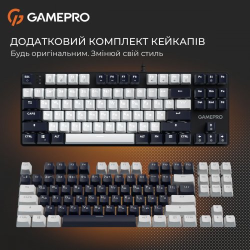 Клавиатура GamePro Genesis Metallic MK110 Outemu Red Swithes Black купить в Украине: Киев, Днепр, Харьков, Одесса  | Низкая цена, отзывы, характеристики от TELEMART фото