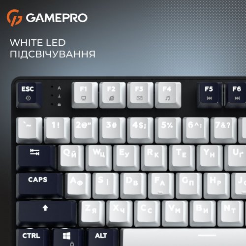 Клавиатура GamePro Genesis Metallic MK110 Outemu Red Swithes Black купить в Украине: Киев, Днепр, Харьков, Одесса  | Низкая цена, отзывы, характеристики от TELEMART фото