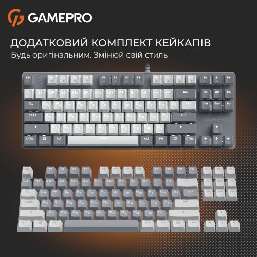 Клавиатура GamePro Genesis Metallic MK110 Outemu Red Swithes Gray купить в Украине: Киев, Днепр, Харьков, Одесса  | Низкая цена, отзывы, характеристики от TELEMART фото