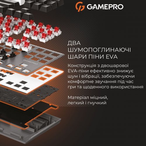 Клавиатура GamePro Genesis Joker MK124 Outemu Red Swithes Gray купить в Украине: Киев, Днепр, Харьков, Одесса  | Низкая цена, отзывы, характеристики от TELEMART фото