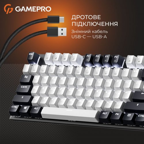 Клавиатура GamePro Genesis Metallic MK144 Outemu Red Swithes Black купить в Украине: Киев, Днепр, Харьков, Одесса  | Низкая цена, отзывы, характеристики от TELEMART фото