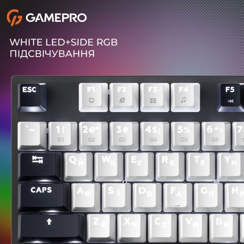 Клавиатура GamePro Genesis Metallic MK144 Outemu Red Swithes Black купить в Украине: Киев, Днепр, Харьков, Одесса  | Низкая цена, отзывы, характеристики от TELEMART фото