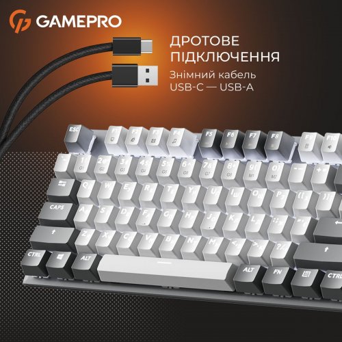 Клавиатура GamePro Genesis Metallic MK144 Outemu Red Swithes Gray купить в Украине: Киев, Днепр, Харьков, Одесса  | Низкая цена, отзывы, характеристики от TELEMART фото