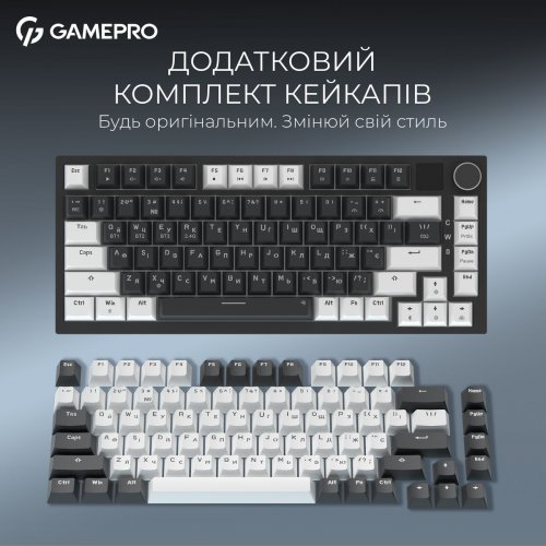Клавиатура GamePro Asgard Valhalla Pro MK160 Pro Rainy Swithes Wireless with Display Black купить в Украине: Киев, Днепр, Харьков, Одесса  | Низкая цена, отзывы, характеристики от TELEMART фото