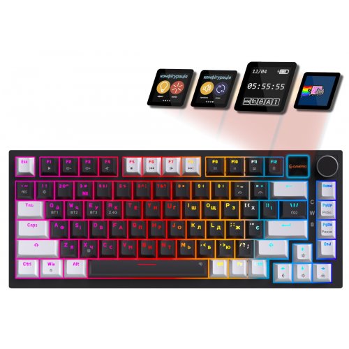 

GamePro Asgard Valhalla Pro MK160 Pro Rainy Swithes Wireless with Display Black