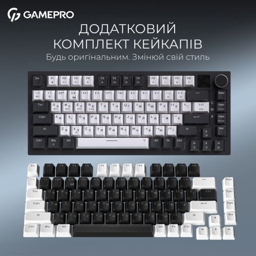 Клавиатура GamePro Asgard Valhalla Pro MK160 Pro Rainy Swithes Wireless with Display White купить в Украине: Киев, Днепр, Харьков, Одесса  | Низкая цена, отзывы, характеристики от TELEMART фото